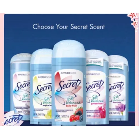 Lăn khử mùi Secret dòng Original Solid