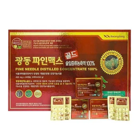 Tinh dầu thông đỏ Kwangdong Hàn Quốc Hộp 120 viên 801991
