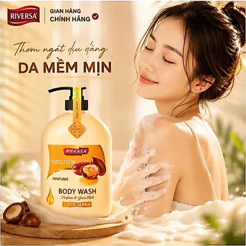 Sữa tắm Riversa Coco Japan Macca 1200ml