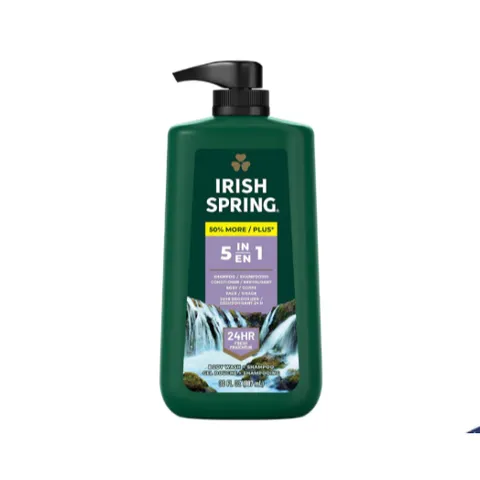 Sữa Tắm Gội Irish Spring 5in1 Dành Cho Nam 887ml