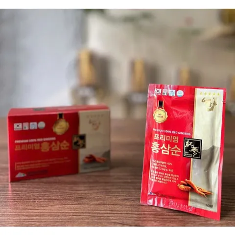 Nước Hồng Sâm Không Đường 100% Daesan Hộp 30 Gói 70ml