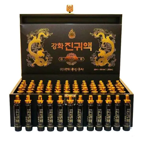 Tinh chất sâm tổng hợp Kanghwa Health – Tinh chất đông trùng Kanghwa 2 rồng hộp 60 lọ x 20ml