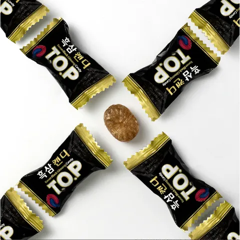Kẹo Hắc Sâm T.O.P Daesan 300gr/gói - Kẹo Hồng Sâm Không Đường Sugar Free KGS Hàn Quốc