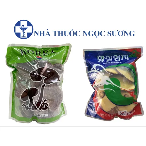 Nấm Linh Chi Tự Nhiên - Nấm linh chi vàng Lingzhi Mushroom Hàn Quốc Gói 1kg