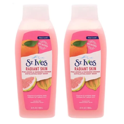 Sữa Tắm St.Ives Radiant Skin Pink Lemon & Mandarin Orange Exfoliating Body Wash