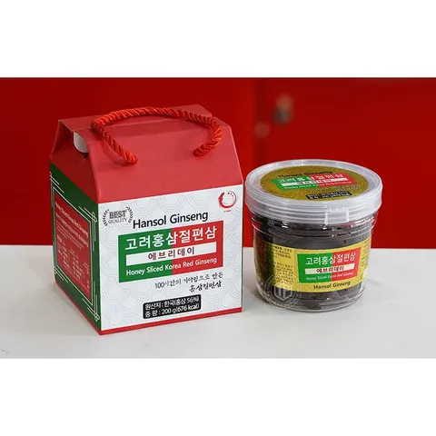 Sâm lát tẩm mật ong Hàn Quốc hộp 200g 802030