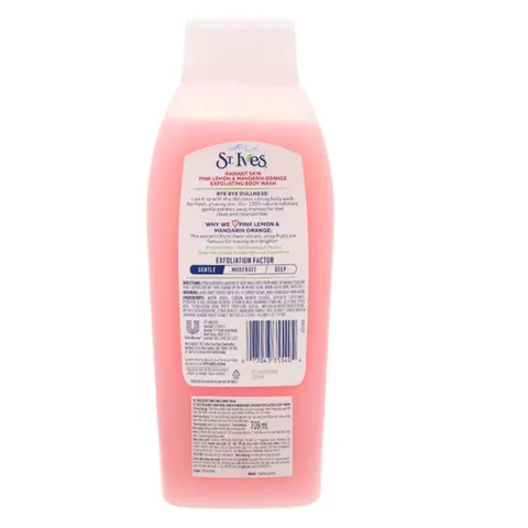 Sữa Tắm St.Ives Radiant Skin Pink Lemon & Mandarin Orange Exfoliating Body Wash