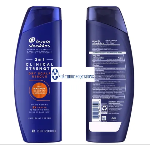 Dầu Gội Head & Shoulders Clinical Strength Mẫu Mới 2025 - 400ml