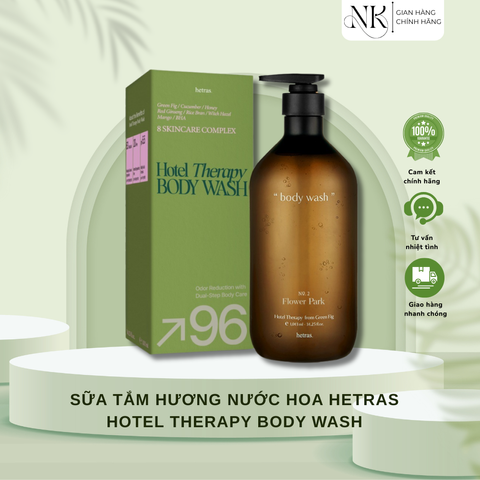 (HÀNG CHÍNH HÃNG MỸ) SỮA TẮM HƯƠNG NƯỚC HOA HETRAS HOTEL THERAPY BODY WASH 1lit