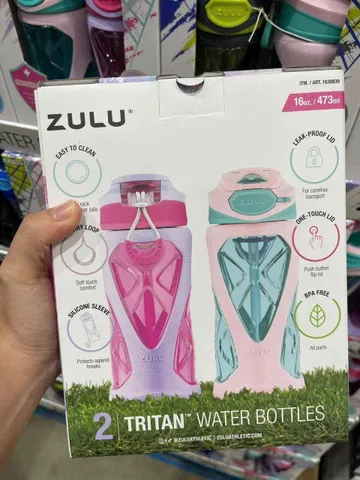 (HÀNG CHÍNH HÃNG MỸ) BÌNH NƯỚC ZULU TRITAN 473ml/bình