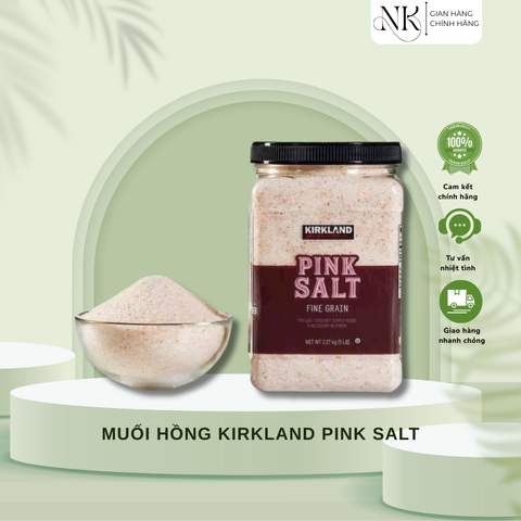 (HÀNG CHÍNH HÃNG MỸ) MUỐI HỒNG KIRKLAND PINK SALT 2.27kg