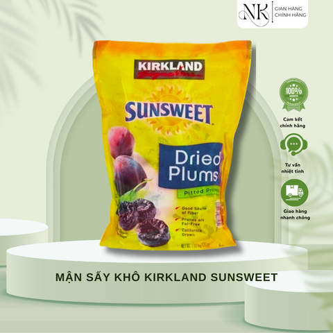 (HÀNG CHÍNH HÃNG MỸ) MẬN SUNG SẤY DẺO CỦA MỸ KIRKLAND SIGNATURE SUNSWEET DRIED PLUMS PITTED PRUNES GÓI 1.59KG