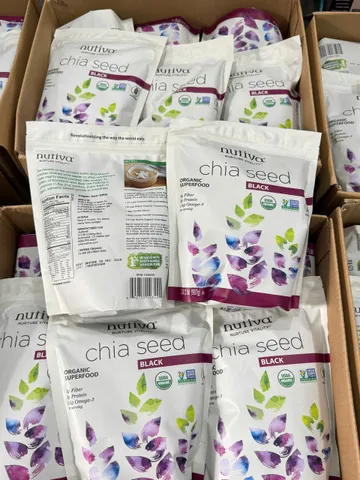 (HÀNG CHÍNH HÃNG MỸ) HẠT CHIA NUTIVA BLACK Túi 907G