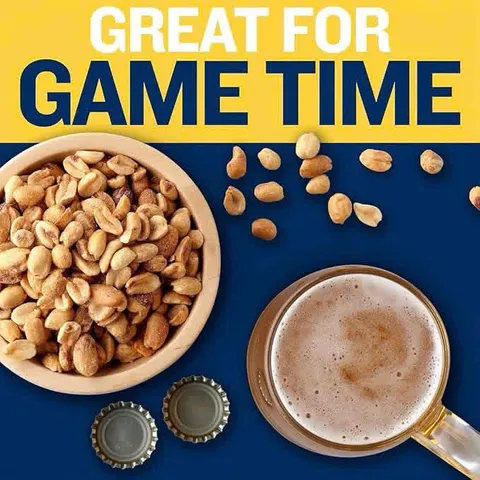 (HÀNG CHÍNH HÃNG MỸ) ĐẬU PHỘNG RANG MUỐI CAO CẤP SIÊU NGON CỦA MỸ PLANTERS SALTED DRY ROASTED PEANUTS HỘP 1.47KG