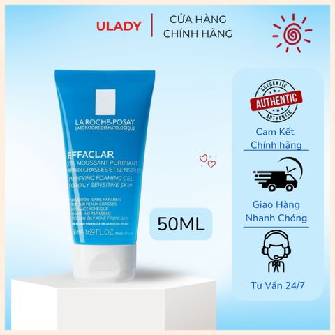 [Minisize] [La Roche Posay] Sữa Rửa Mặt Gel 50ml Cho Da Dầu Mụn Nhạy Cảm