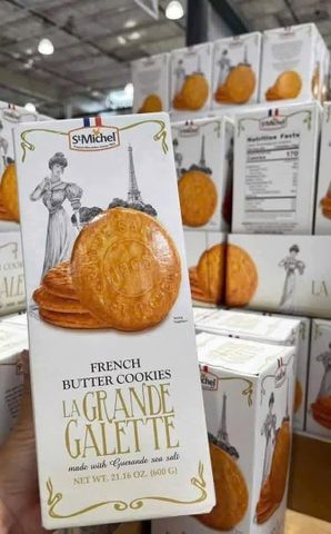 ( HÀNG CHÍNH HÃNG MỸ )BÁNH QUY BƠ PHÁP LÀ GRANDE GALETTE 600g