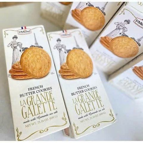 ( HÀNG CHÍNH HÃNG MỸ )BÁNH QUY BƠ PHÁP LÀ GRANDE GALETTE 600g