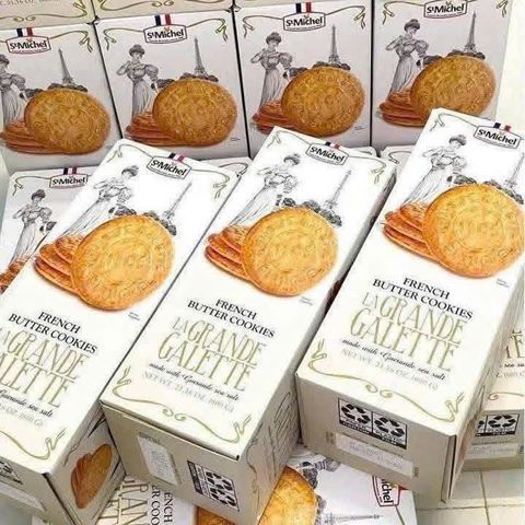 ( HÀNG CHÍNH HÃNG MỸ )BÁNH QUY BƠ PHÁP LÀ GRANDE GALETTE 600g