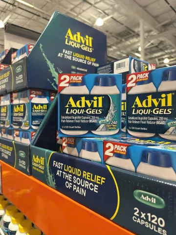 (HÀNG CHÍNH HÃNG MỸ) VIÊN UỐNG GIẢM ĐAU ADVIL LIQUI-GELS 2X120 viên