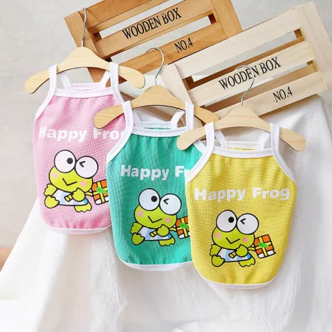 Áo thun Happy Frog Chống Rụng Lông Cho Chó Mèo - Áo, váy cho chó mèo, thú cưng - Ziềng iu Petshop
