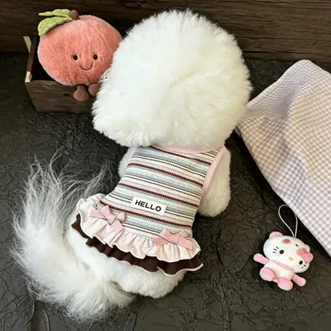 Váy Hello Summer (Tặng kẹp nơ xinh) - Áo, váy cho chó mèo, thú cưng - Ziềng iu Petshop