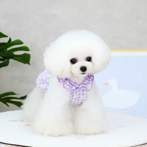 Váy Nơ Kẻ Caro (Tặng kẹp nơ) cho thú cưng - Áo, váy cho chó mèo, thú cưng - Ziềng iu Petshop