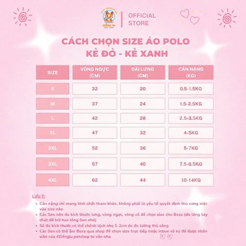 Áo Polo Kẻ cho thú cưng - Áo, váy cho chó mèo, thú cưng - Ziềng iu Petshop
