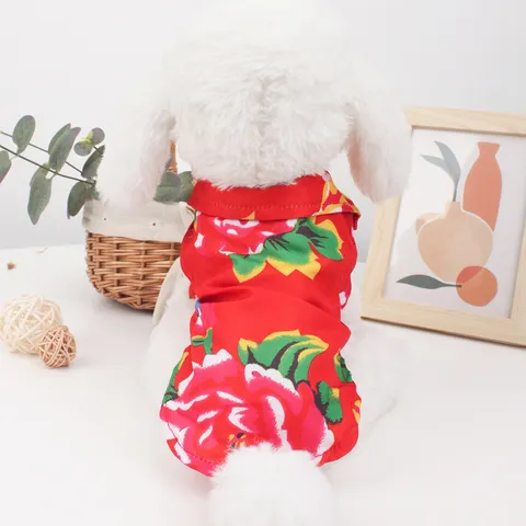 Sơ Mi Cây Dừa / Công Phượng (Tặng kẹp nơ) cho thú cưng - Áo, váy cho chó mèo, thú cưng - Ziềng iu Petshop