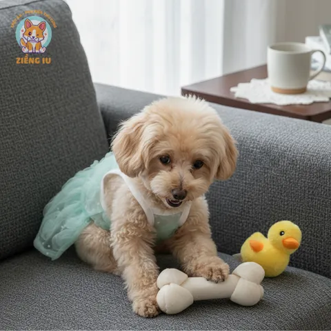 Váy Ren Kiêu Sa (Tặng kẹp nơ) cho thú cưng - Áo, váy cho chó mèo, thú cưng - Ziềng iu Petshop