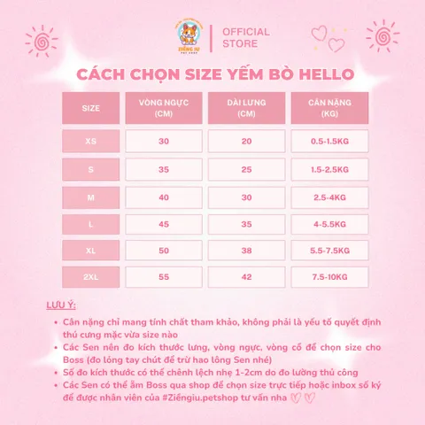 Yếm Jeans Hello cho Pet - Áo, váy cho chó mèo, thú cưng - Ziềng iu Petshop