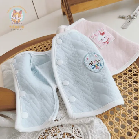 Áo Pijama Pinky Blue (Tặng kẹp nơ) cho thú cưng - Áo, váy cho chó mèo, thú cưng - Ziềng iu Petshop