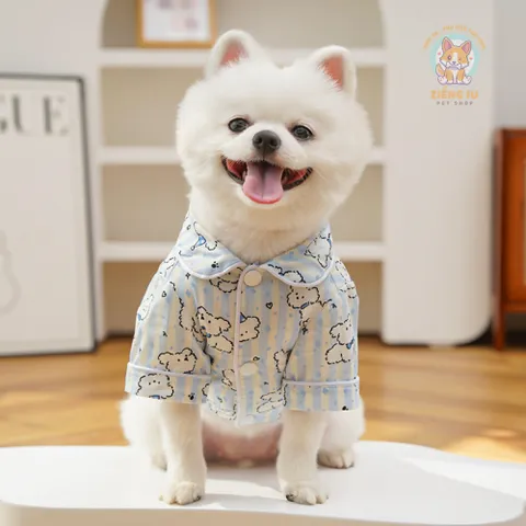Áo Pijama Puppy (Tặng kẹp nơ) cho thú cưng - Áo, váy cho chó mèo, thú cưng - Ziềng iu Petshop