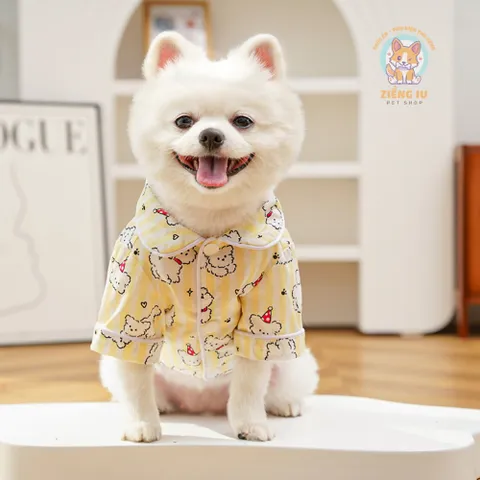 Áo Pijama Puppy (Tặng kẹp nơ) cho thú cưng - Áo, váy cho chó mèo, thú cưng - Ziềng iu Petshop