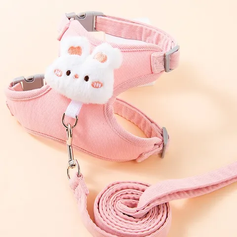 Dây dắt Thỏ Trắng- Dây dắt cho chó mèo, dây dắt thú cưng - Ziềng iu Petshop