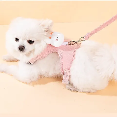 Dây dắt Thỏ Trắng- Dây dắt cho chó mèo, dây dắt thú cưng - Ziềng iu Petshop
