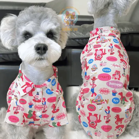 Áo Sơmi Hero (Tặng kẹp nơ) cho thú cưng - Áo, váy cho chó mèo, thú cưng - Ziềng iu Petshop