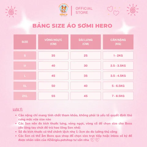 Áo Sơmi Hero (Tặng kẹp nơ) cho thú cưng - Áo, váy cho chó mèo, thú cưng - Ziềng iu Petshop