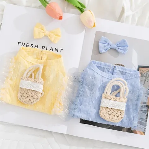 Set Vani Ngọt Ngào (kèm túi + kẹp nơ) - Áo, váy cho chó mèo, thú cưng - Ziềng iu Petshop