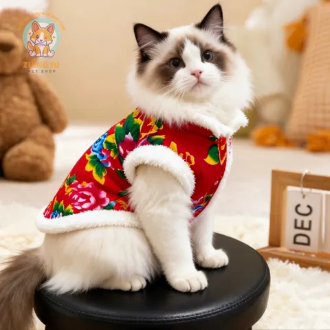 Áo Khoác Công Phượng (Tặng kẹp nơ) cho thú cưng - Áo, váy cho chó mèo, thú cưng - Ziềng iu Petshop