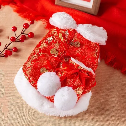 Áo Tết Đại Cát Đại Lợi (Tặng kẹp nơ), Áo Tết cho thú cưng - Áo, váy cho chó mèo, thú cưng - Ziềng iu Petshop