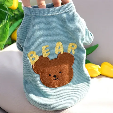 Áo Gấu Bear Xanh cho Boss - Áo thun - Áo cho chó mèo, thú cưng - Ziềng iu Petshop