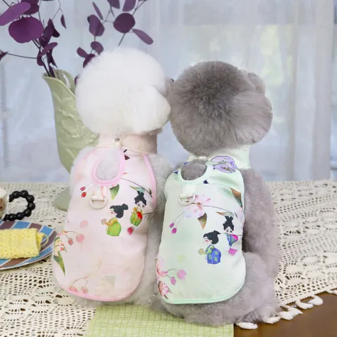 Váy Sườn Xám (Tặng kẹp nơ) - Áo, váy cho chó mèo, thú cưng - Ziềng iu Petshop