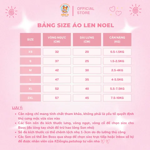 Áo Len Noel lót lông Christmas (Tặng kẹp nơ) cho thú cưng - Áo, váy cho chó mèo, thú cưng - Ziềng iu Petshop