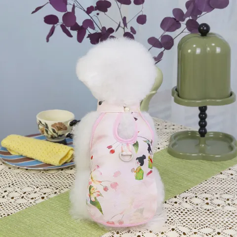 Váy Sườn Xám (Tặng kẹp nơ) - Áo, váy cho chó mèo, thú cưng - Ziềng iu Petshop