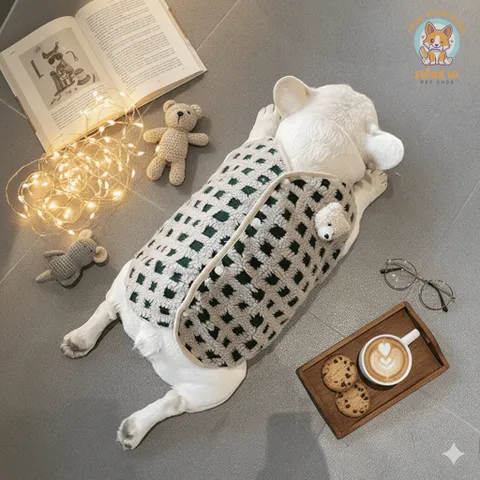 Áo khoác gile Gấu (Tặng kẹp nơ) cho thú cưng - Áo, váy cho chó mèo, thú cưng - Ziềng iu Petshop