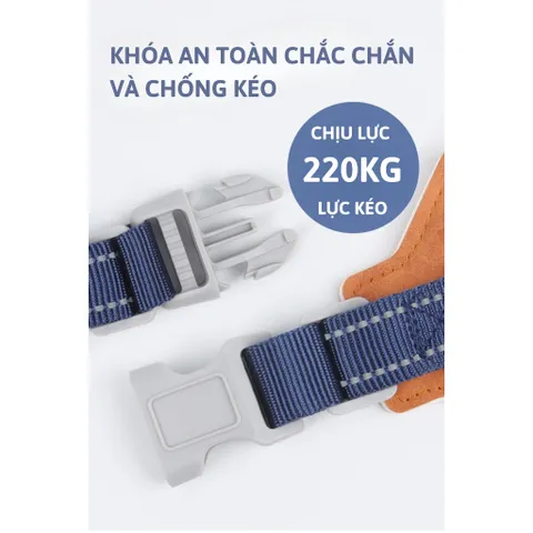 (CÓ SIZE LỚN) Dây dắt STRONGE phản quang cao cấp da lộn - Dây dắt cho chó mèo, thú cưng - Ziềng iu Petshop