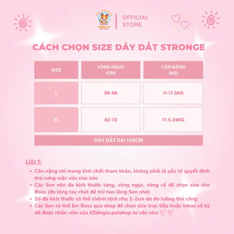 (CÓ SIZE LỚN) Dây dắt STRONGE phản quang cao cấp da lộn - Dây dắt cho chó mèo, thú cưng - Ziềng iu Petshop
