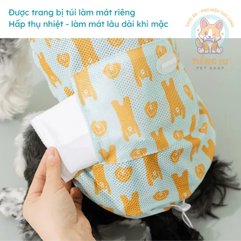 SET áo và mũ Hawaii - Áo, váy cho chó mèo, thú cưng - Ziềng iu Petshop