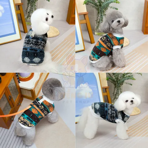 Áo thú cưng họa tiết thổ cẩm - Áo cho chó mèo, thú cưng - Ziềng iu Petshop