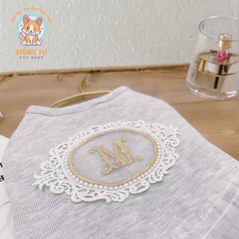 Váy Mơ Mộng cotton ren (Tặng kẹp nơ) cho thú cưng - Áo, váy cho chó mèo, thú cưng - Ziềng iu Petshop